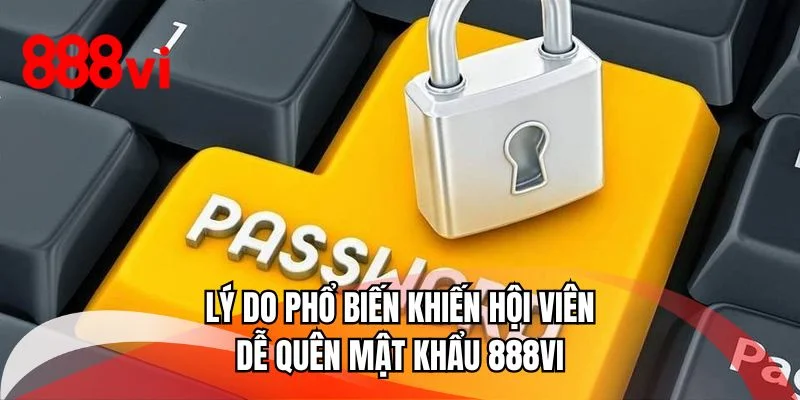Lý do phổ biến khiến hội viên dễ quên mật khẩu 888VI